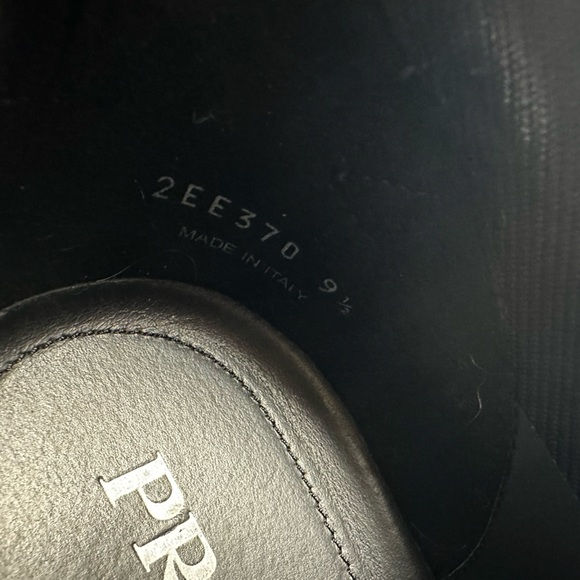 PRADA Men's Allacciate Rush Triangle Logo Knit Sneakers - Picture 13 of 17